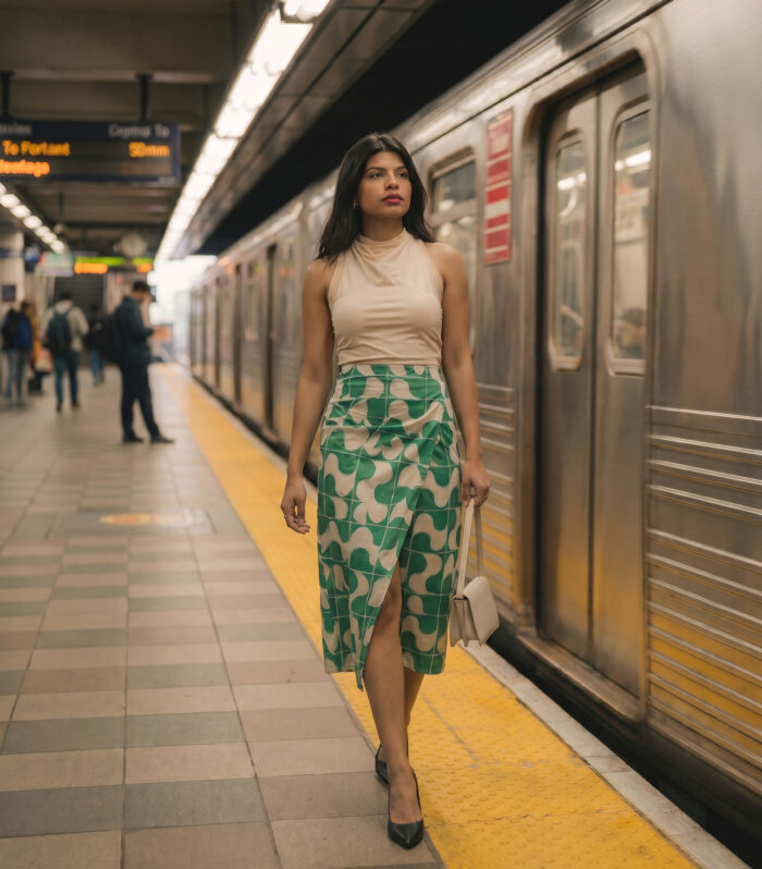 EMERALD MOSAIC SKIRT